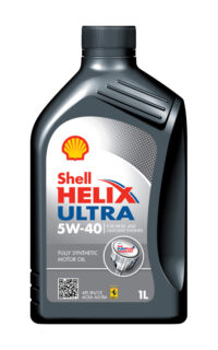 Shell Helix Ultra 5W-40, opakowanie