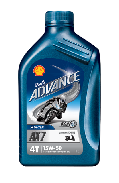 Shell Advance 4T AX7 15W-50, opakowanie