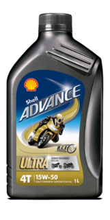 Shell Advance 4T Ultra 15W-50, opakowanie