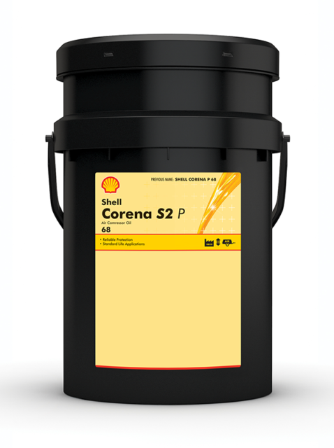 Shell Corena S2 P 68, opakowanie
