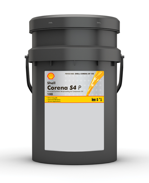 Shell Corena S4 P 100, opakowanie