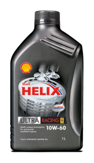 Shell Helix Ultra Racing 10W-60, opakowanie
